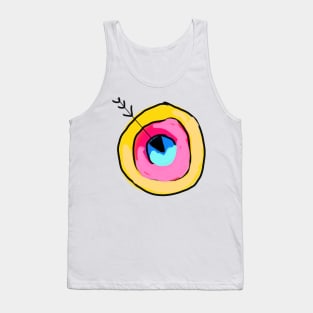 Colorful watercolor abstract target art Tank Top